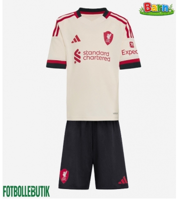 Liverpool Bortaställ Barn 2025-26 Kortärmad (+ Korta byxor)